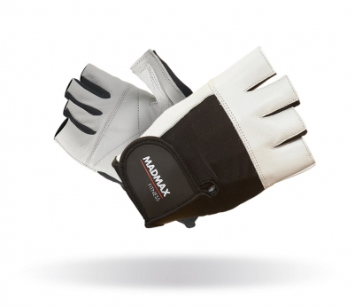 MADMAX Rękawiczki fitness FITNESS WHITE