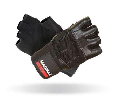 MADMAX Rękawiczki fitness PROFESSIONAL BLACK
