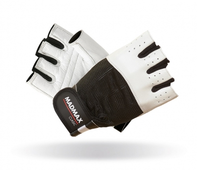 MADMAX Rękawiczki fitness CLASIC WHITE